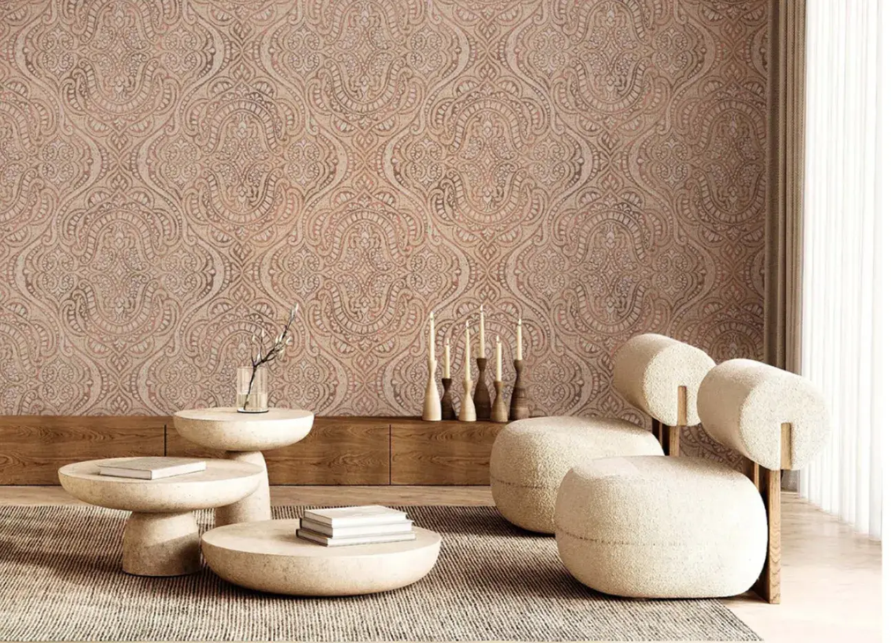 damask indian wallpaper